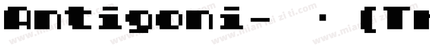 Antigoni-常规 (TrueType)(西方)字体转换